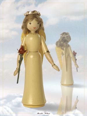 1.009 - Engel - Mdchen mit Rose